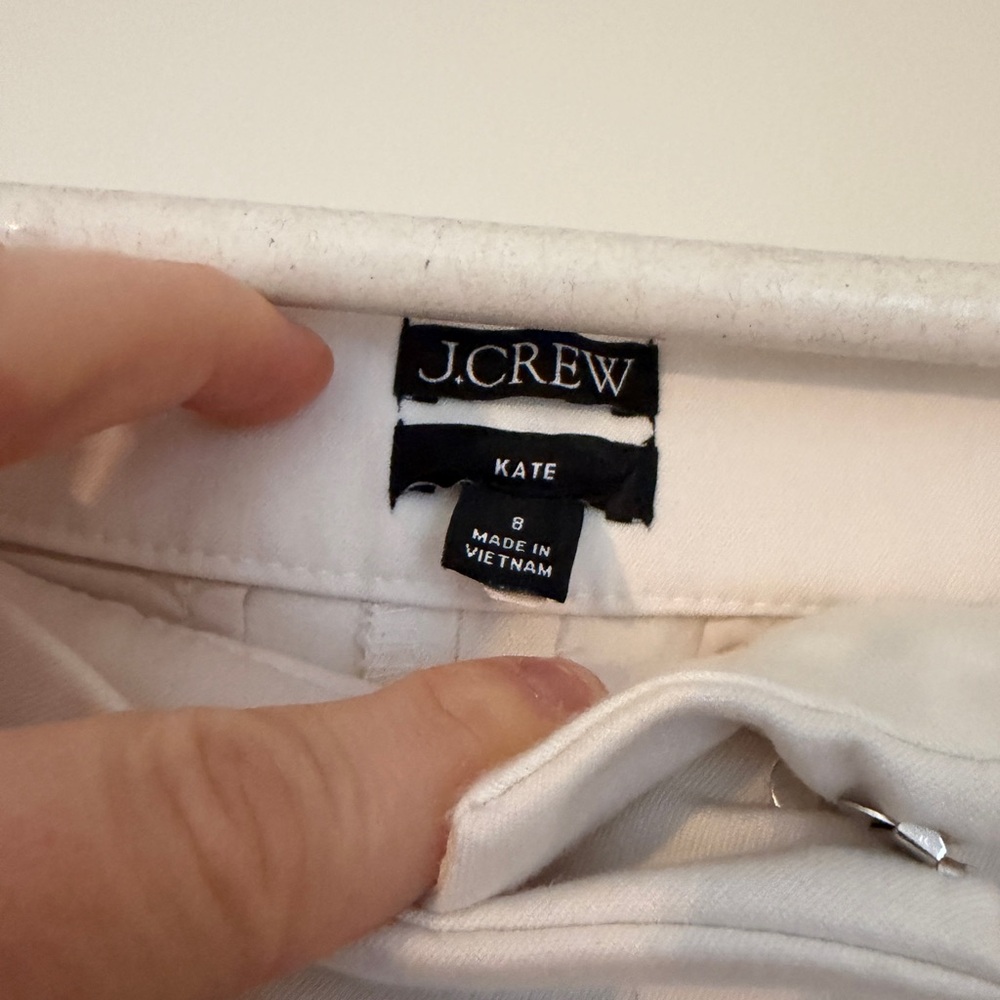 J. Crew Women's Kate Cropped Trousers in Off-White - Picture 3 of 4